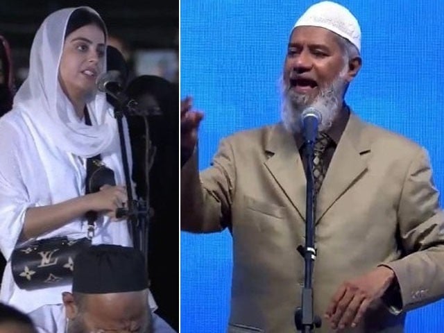 Actress Yashma Gill’s important question to Dr. Zakir Naik in Karachi gathering